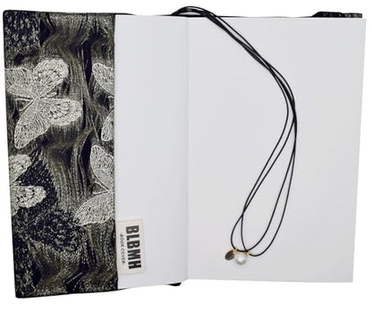 BLBMH 5x8 Book Cover | Handmade Non-Stretch Fabric Sleeve with Bookmark | for Paperback Bible Journal | Privacy Reading Gift for Women - Butterfly B - color: Butterfly B