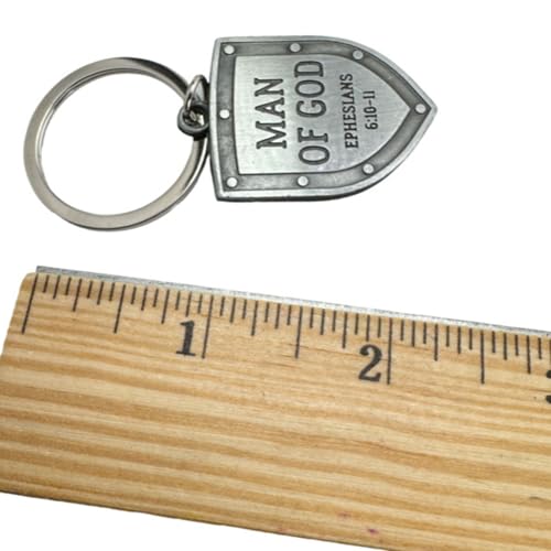 Westmon Works Armor of God Keychain Set Metal Key Ring with Holy Card