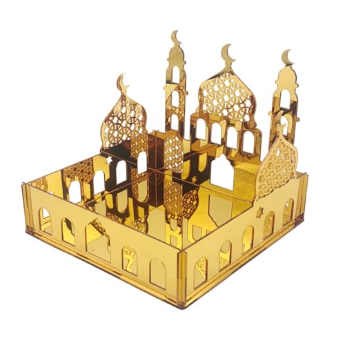 Ramadan Eid Mubarak Favor Box, Ramadan Mubarak Storage Box, Square Candy Ramadan Box for Eid Party Decoration Supplies Snack Sugar Chocolate