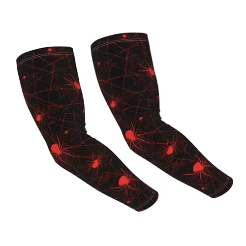 Cooling Arm Sleeves Cover Summer Sun Protection Arm Sleeves For Men Women Baseball Cycling Golf Running - color: Spider 3