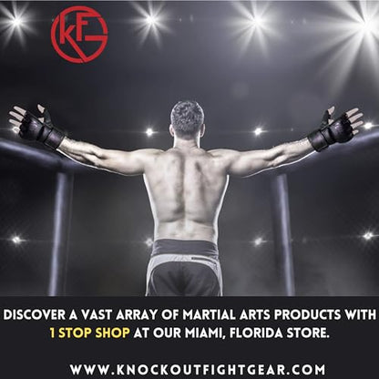 Grappling UFC MMA Gloves for Men Women, Training & Sparring, Martial Arts Punching Bag Gloves with Open Palms Kickboxing Gloves, Muay Thai, MMA - size: Medium