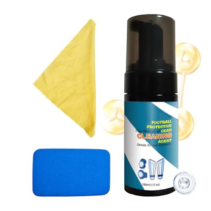 Soccer Glove Cleaner 100ml Fitness Care Odor Remover Foam | Boxing Gear Freshener for Shoes Work Boots Clothing Helmet Pads Yoga Mats Hockey Baseball Football