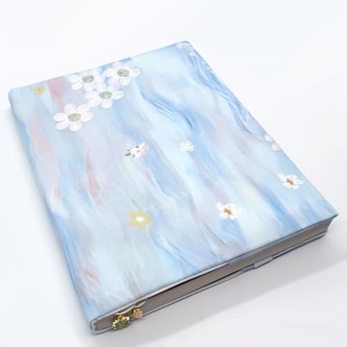 BLBMH 10x7 Fabric Book Covers for Hardcover Paperbacks Bible - Flower B - color: Flower B