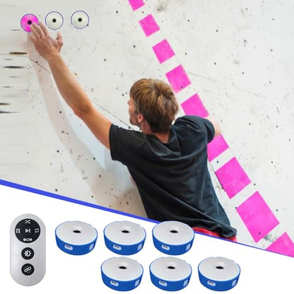 Sports Agility Light, Agility Training Light, USB Charging, Lasts 10 Hours, 10cm Height Sensing Distance, 4 Light Colors, 4 Modes, 270 Degree Viewable Angle Improve Reflex - color: Blue-6P