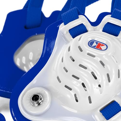 Cliff Keen Youth Tornado Wrestling Headgear - color: Translucent / Royal Blue / Royal Blue, size: One Size