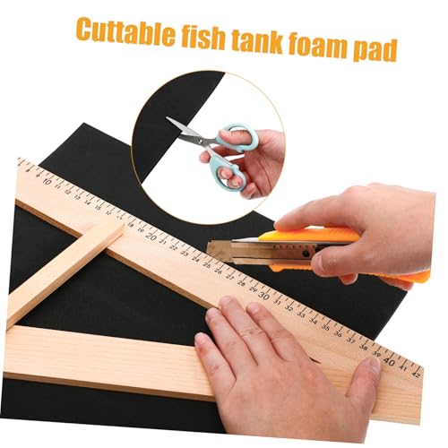 VICASKY Shockproof Aquarium Mat Non Slip Fish Tank Foams Pad for Bottom Protection Thick Leveling and Shock Absorbing Design for Fish and Easy to Cut