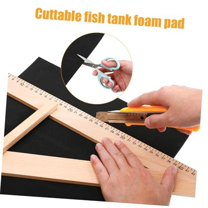 VICASKY Shockproof Aquarium Mat Non Slip Fish Tank Foams Pad for Bottom Protection Thick Leveling and Shock Absorbing Design for Fish and Easy to Cut