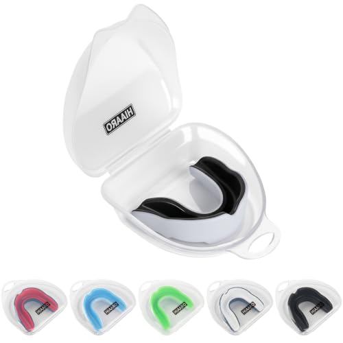 6 Pack Sports Mouthguard, Kids & Youth Mouth Guard with Case for Boxing, MMA, Hockey, Soccer, Basketball, Size S - size: Small (Under 7 Year old)