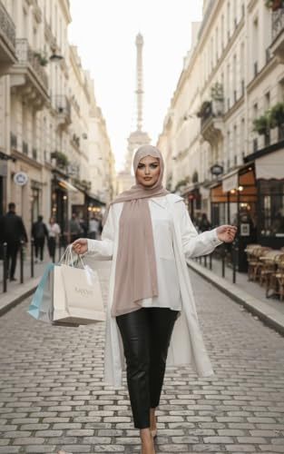 Instant Chiffon Hijab, Ready to wear hijab, modal wrap, Abaya, modern Instant Scarf, Soft breathable scarf - color: S4 Light Lilac