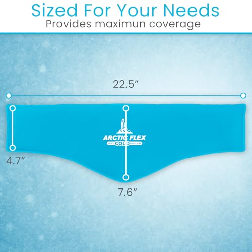Arctic Flex Neck Ice Pack - Cold Compress Shoulder Therapy Wrap - Cool Reusable Medical Freezer Gel Pad for Swelling, Injuries, Headache, Cooler (X-Large (1 Pack)) - size: Extra Large