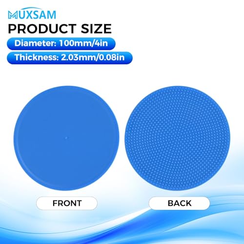 MUXSAM 14Pcs Spot Markers for Agility Dot Gym PE Training Dance, Flat Disc Markers, Soccer Cones, Field Court Markers, Football Training Equipment with Bag for Games Floor Dots Sport - size: 10cm/4in