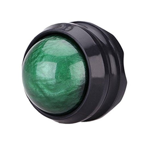 Manual Massage Ball Pain Relief Back Roller Massager Self Massage Therapy and Relax Full Body Tools for Sore Muscle Joint Pain Essential Oils or Lotion Relax (Green) - color: Green