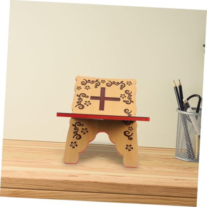 KICHOUSE Delicate Quran Stand Sturdy Multi-use Book Holder for Reading for Muslim Celebrations and Daily Use Ergonomic Design for Comfort