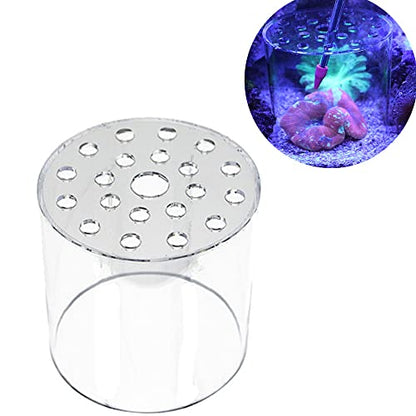 Aquatics Acrylic Coral Feeding Protection Cover for Aquarium Fish Tank Feeder (100x120mm)