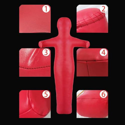 Unfilled Practice Dummy for Karate, Sanda, MMA, 150cm (59 inch) PU Boxing Training Mannequin