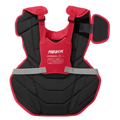 Easton | Phenom Series Catcher's Chest Protector | NOCSAE Certified - color: Red, size: Intermediate