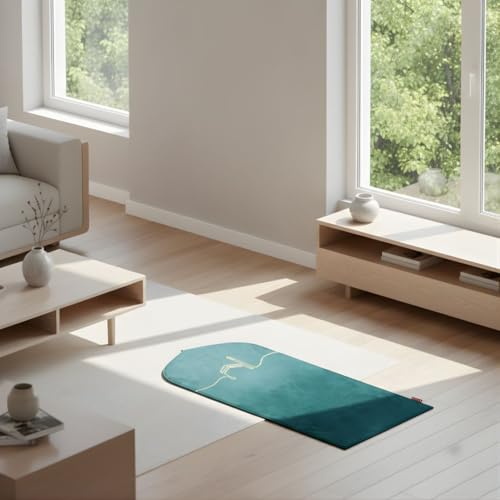 TAKVA EasiClean™ Indoor Prayer Mat | Kaaba Collection (ComfitPlus, Kaaba Emerald) Padded Memory Foam Prayer Rug, Muslim, Islamic Prayer Rugs - color: Kaaba Emerald