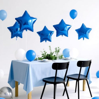 Blue Balloons Star Balloons Graduation Foil Balloon Mylar Helium Metallic 12pcs 18 Inch Arch Kit Blue Birthday Decorations Party Decorations Baby Shower Anniversary Wedding Halloween - style: Blue