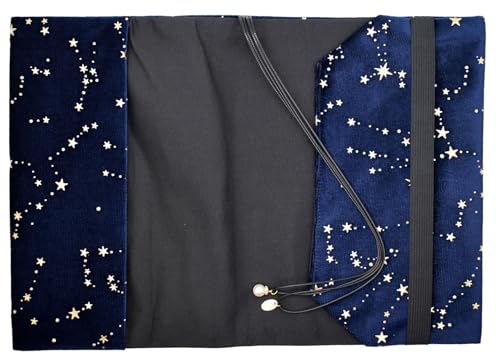 BLBMH A5 Fabric Book Cover for Paperback Journal Notebook - Velvet Blue - color: Velvet Blue, size: 8.3in