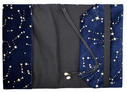 BLBMH A5 Fabric Book Cover for Paperback Journal Notebook - Velvet Blue - color: Velvet Blue, size: 8.3in