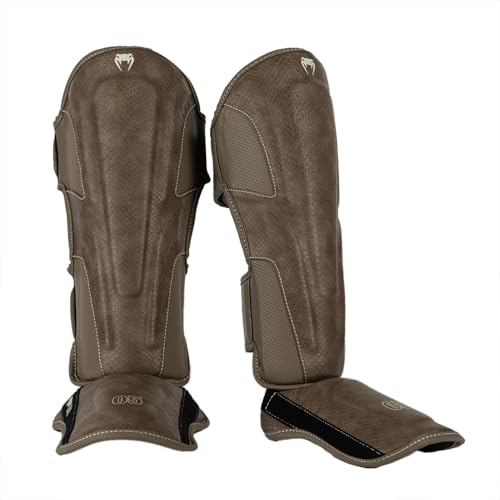 Venum Impact Evo Scales Shin Guards - color: Brown