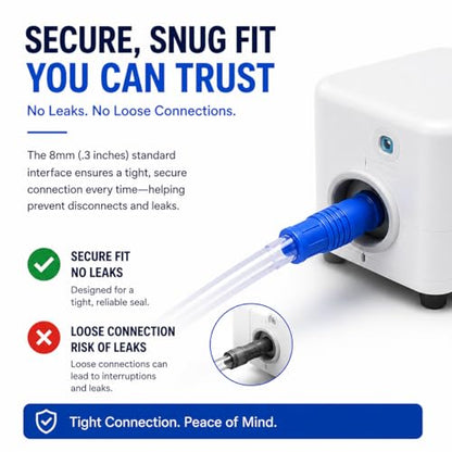 Extended Suction Connection Tube, 10 Feet Extra Long – Extension Suction Hose Compatible with Collection Devices - Veterinarian Suction Machines