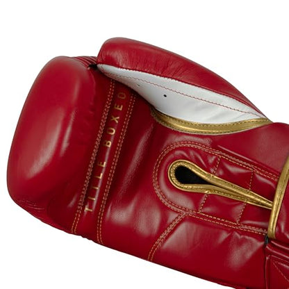 Title Boxeo Mexican Leather Bag Gloves Quatro - Boxing Gloves, Punching Bag Gloves, Kickboxing Gloves, Punching Gloves, Heavy Bag Gloves, Boxing Gloves Men and Women, Boxing Equipment - color: Red/White, size: 12 oz