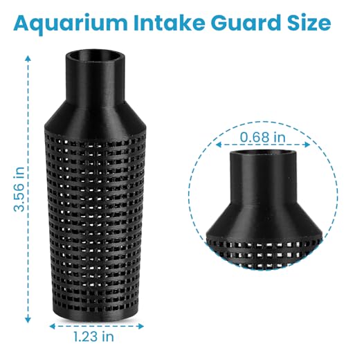 ETZ Aquarium Filter Intake Guard for Fluval 306 307 406 407 | Shrimp & Fry Safe, Canister Strainer, Protects Aquatic Life, Mesh Cover, Fine Screen, Fits 400 Series, Easy Cleaning