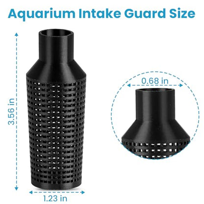 ETZ Aquarium Filter Intake Guard for Fluval 306 307 406 407 | Shrimp & Fry Safe, Canister Strainer, Protects Aquatic Life, Mesh Cover, Fine Screen, Fits 400 Series, Easy Cleaning