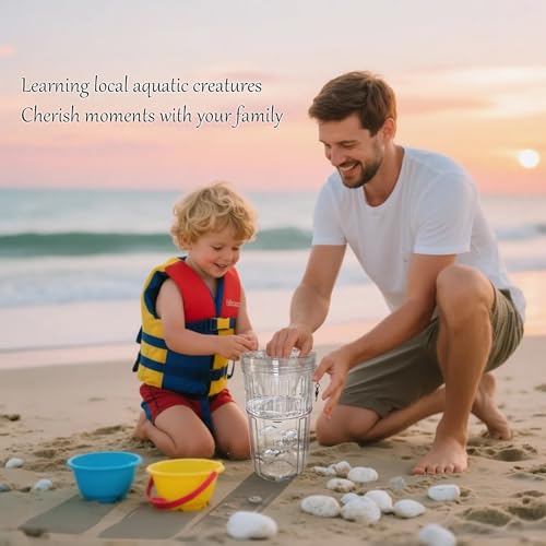 Portable and Hard Plastic Aquarium Minnow&Small Fish Trap for Aquarium Children Fishing Outdoors,Durable Container Bait Trap Suitable for Fishing,Crab,Shrimp,Turtle - size: Medium