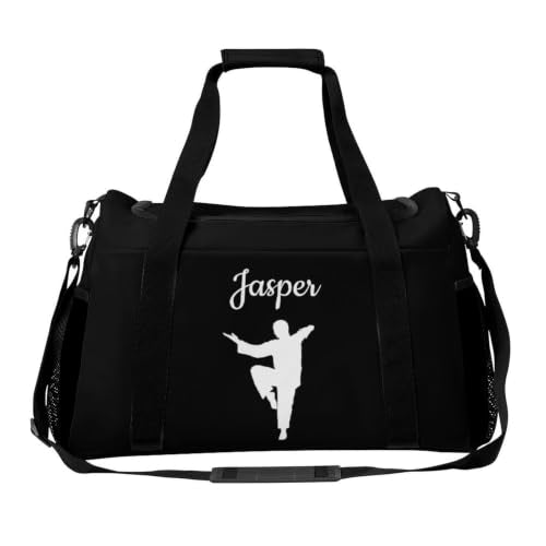 Custom Name Taekwondo Karate Duffle Bag,Personalized Martial Arts Gear Bag for kids Boy Girls,Water-Resistant Sparring Equipment Black - color: Taekwondo Karate-13