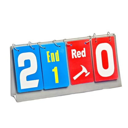 Tabletop Curling Scoreboard Flip Scoreboard Lightweight Scoring Board Flip Score Keeper for Comprehensive Score Tracking