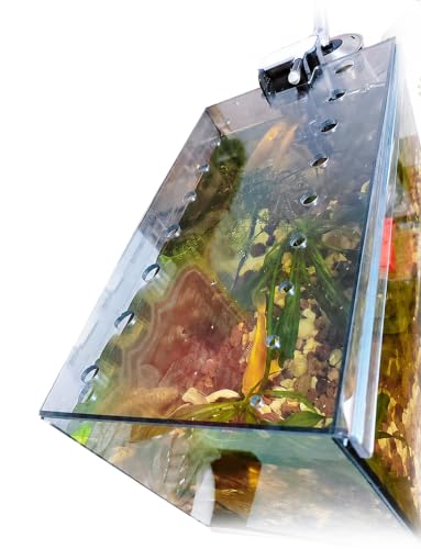 Transparent Acrylic Aquarium Lid, Ventilated Anti-Jump Cover, Cat Deterrent Splash Guard with Sliding Panel for Home Fish Tanks(5 mm,31.5x8 in/80x20.4cm) - color: 5 mm, size: 31.5x8 in/80x20.4cm