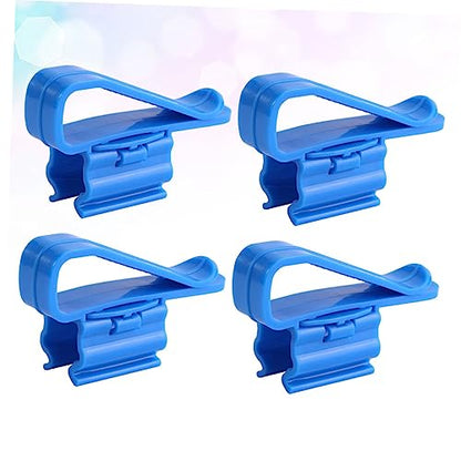 4pcs Aquarium Filtration Hose Holder Clip for Water Pump Tube Stabilization Easy Attach Water Clip for Tropical Fish Tank Cleaning and Maintenance - size: 8.50X2.60X1.80CM