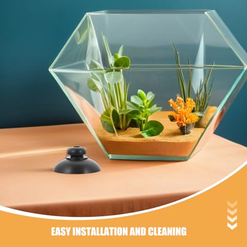 ibasenice 50pcs Fish Tank Air Pump Suction Cups - Aquarium Pump Overhead Line Tube Fixing Tools - Fish Tank Setup Supplies for Home