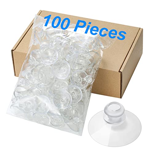 30mm 100 Pieces Small Suction Cups Clear Thick Without Hooks Without Holes, Professional Strength PVC Plastic Sucker Pads for Festival Decoration Bathroom Kitchen Car Radar Detector - size: 30mm 100pcs