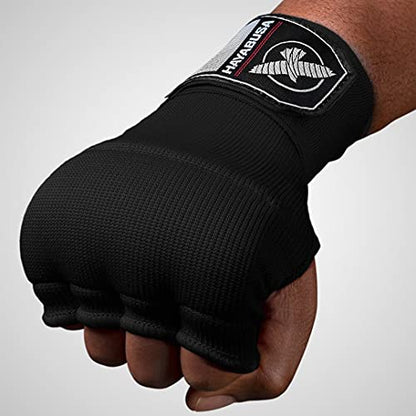 Hayabusa Quick Gel Boxing Hand Wrap Gloves - color: Black, size: Medium