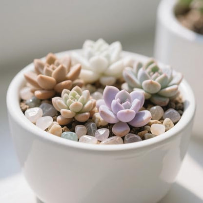 0.96LB Natural Crushed Stones Aquarium Gravel Vase Filler Succulent Rocks Fish Tank Decor Pebbles Polished Irregular Shaped Bulk - White - color: White
