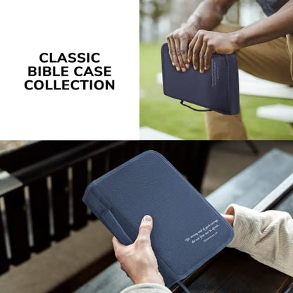 DEHITE Bible Cover for Men - Large Bible Cover Cases for Men Christian Gift