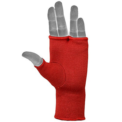 MRX Muay Thai Boxing Inner Gloves Protective Hand Wrap - color: Red, size: Small
