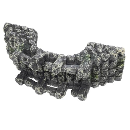 HANABASS Resin Arch Bridge Fish Tank Decoration Miniature Aquarium Bridge Ornament for Aquascaping Fish Tank Landscaping Turtle Basking Platform