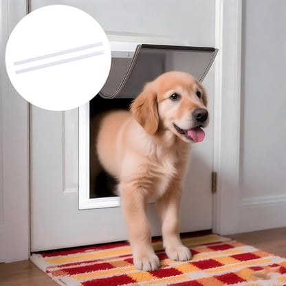 Replacement Mounting Brackets Compatible with PetSafe Dog Doors (2-Pack) — Snap-On Design, Fits Wall Entry Models XL, Easy Installation No Tools Required — White - size: Extra Large