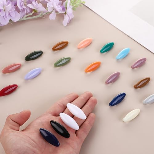32 Pcs Scarf Safety Pins,Colorful Hijab Pins,Plastic Hijab Clip Bulk,Fashion Brooches and Pins for Women(21 Colors)