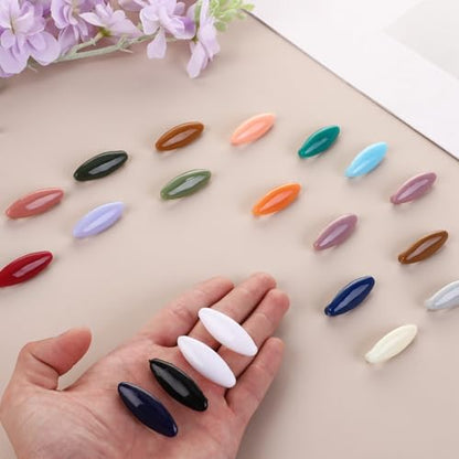 32 Pcs Scarf Safety Pins,Colorful Hijab Pins,Plastic Hijab Clip Bulk,Fashion Brooches and Pins for Women(21 Colors)
