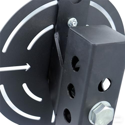 Metal Double Wall Ball Target with Extension Medicine Ball Target Rack Mounted Power Cage Attachments for Strength Endurance Arm Triceps Biceps Workouts - size: Hole Diameter:1"