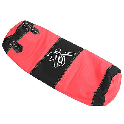 Bnineteenteam Heavy Punching Bag,Training Boxing Bag with Chain for Adults Men Women(Empty) - color: Red, size: 120cm
