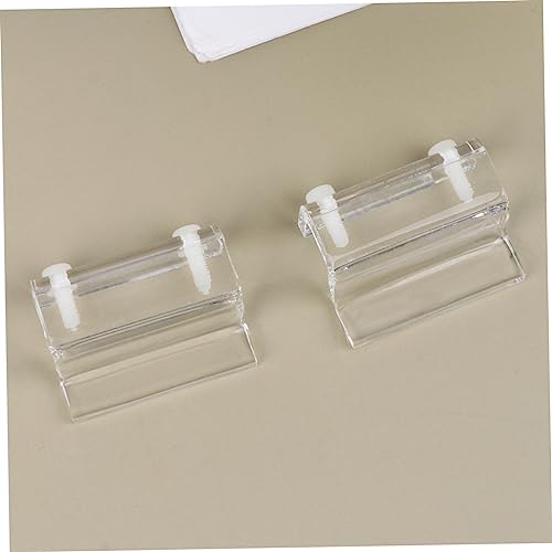 BESPORTBLE 12pcs Acrylic Fish Tank Cover Support Bracket Aquarium Holder for Open Tanks Turtle Pet White