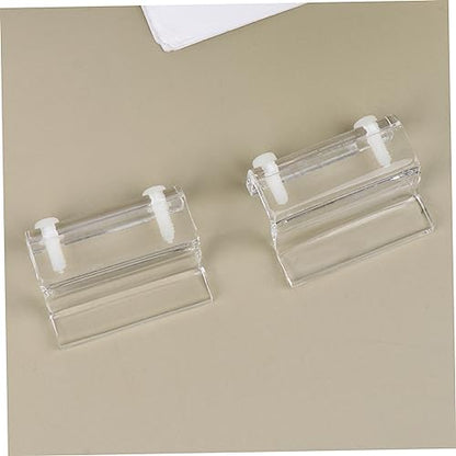 BESPORTBLE 12pcs Acrylic Fish Tank Cover Support Bracket Aquarium Holder for Open Tanks Turtle Pet White