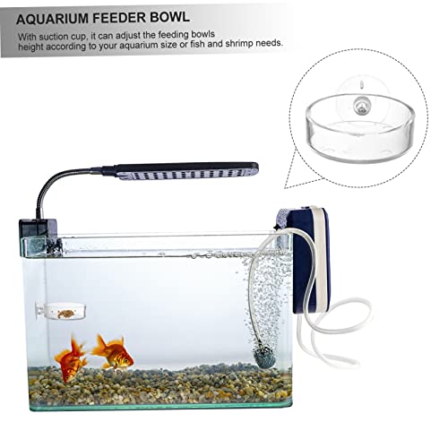 BESPORTBLE 5pcs Fish Feeder Tray Food Holder for Aquariums Easy to Install Cup Design Compact for Fish and Shrimp Feeding Practical Aquarium Accessory