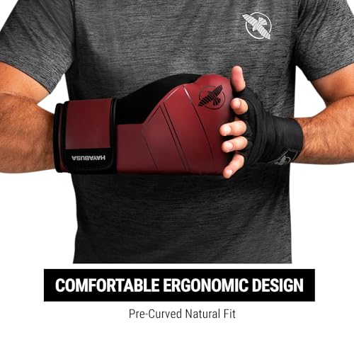 Hayabusa S4 Leather Boxing Gloves for Women & Men - color: Red, size: 10 oz
